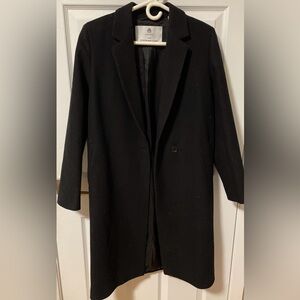 Babaton Black The New Stedman Coat - Like New, 100% virgin wool